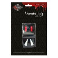 Vampieren tanden halloween met bloedcapsules   -