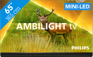Philips 65PML9308/12 AMBILIGHT tv, Ultra HD MiniLED, Ambilight 3, Smart TV, P5 Perfect Picture Engine, B&W Frontsound 165,1 cm (65") 4K Ultra HD Wifi