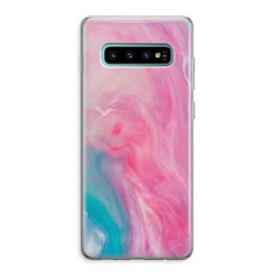 Roze explosie: Samsung Galaxy S10 Plus Transparant Hoesje
