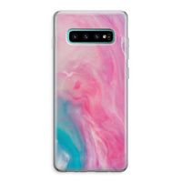 Roze explosie: Samsung Galaxy S10 Plus Transparant Hoesje