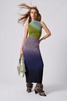 Midi-jurk van tule met kleurverloop - RED - M