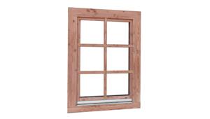 Douglas draai-kiepraam met dubbel glas 84,4x120,4cm