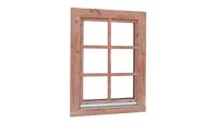 Douglas draai-kiepraam met dubbel glas 84,4x120,4cm