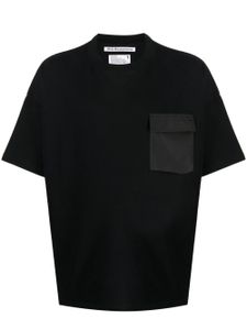 White Mountaineering t-shirt en coton à col rond - Noir