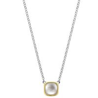 TI SENTO-Milano 3991MW Ketting Mother of Pearl zilver goud-en zilverkleurig-wit 38-48 cm - thumbnail