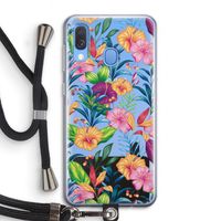 Tropisch 2: Samsung Galaxy A40 Transparant Hoesje met koord