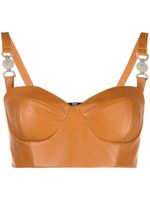 Versace brassière Medusa en cuir - Orange - thumbnail