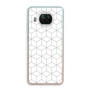 Zwart-witte kubussen: Xiaomi Mi 10T Lite 5G Transparant Hoesje