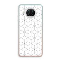Zwart-witte kubussen: Xiaomi Mi 10T Lite 5G Transparant Hoesje