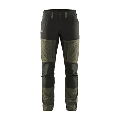 Blåkläder Service werkbroek met stretch 14561845 | Groen/Zwart | Maat 46 - 7330509650943