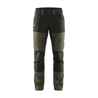 Blåkläder Service werkbroek met stretch 14561845 | Groen/Zwart | Maat 52 - 7330509650974