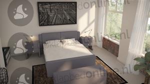 Opberg boxspring 200 x 210 cm- stofkleur 7011