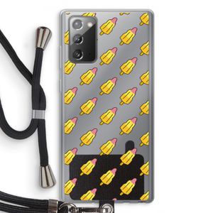 Waterijsjes: Samsung Galaxy Note 20 / Note 20 5G Transparant Hoesje met koord