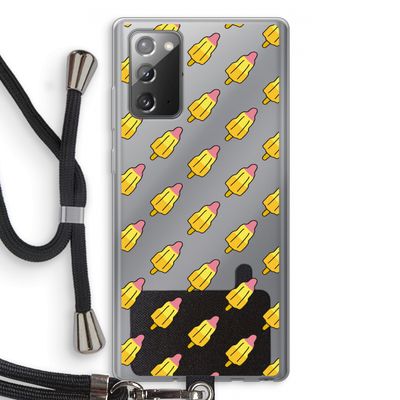 Waterijsjes: Samsung Galaxy Note 20 / Note 20 5G Transparant Hoesje met koord