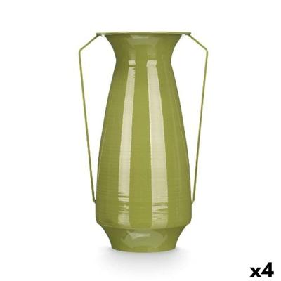 Vaas Gift Decor Groen Ijzer Kegelvormig 25,5 x 41,5 x 18,5 cm (4 Stuks)