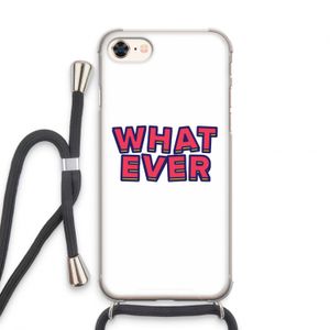 Whatever: iPhone 7 Transparant Hoesje met koord