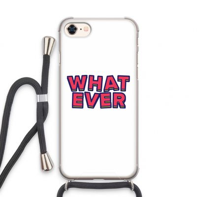 Whatever: iPhone 7 Transparant Hoesje met koord