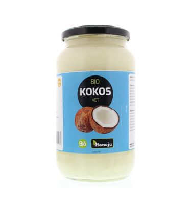 Kokosolie geurloos glasfles bio