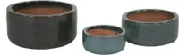Mcollections Bloempot Geglazuurd - 38 x 20 cm - Mosgroen