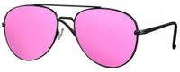 CWI zonnebril piloot dames cat. 3 matzwart/roze - thumbnail