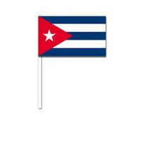 Zwaaivlaggetjes Cuba 12 x 24 cm - thumbnail