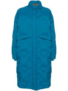 Bimba y Lola Gevoerde parka met hartpatroon - Blauw