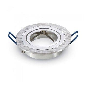 Chandler LED Inbouwspot - Kantelbaar armatuur - Diameter 90mm - GU10 Fitting incl. lamphouder - Rond - IP20 voor binnen - RVS