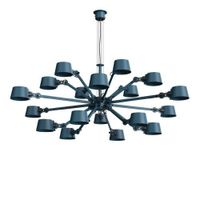 Tonone Bolt Chandelier 18 arms Hanglamp - Blauw - thumbnail