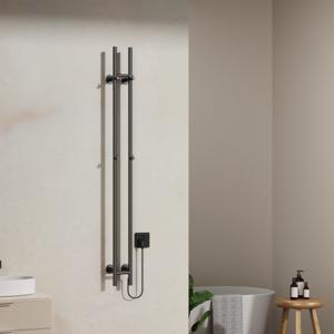 Elektrische staafhanddoekradiator Belrad Rod | 150x13 cm | 120 watt | Gunmetal grijs