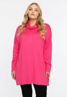 Yoek Pullover wijd met col | Roze | Maat 50/52 Yoek Pullover wijd met col | Roze | Maat 50/52