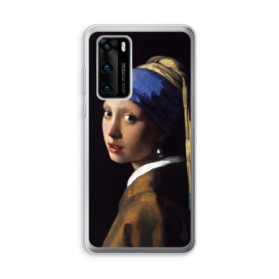 The Pearl Earring: Huawei P40 Transparant Hoesje