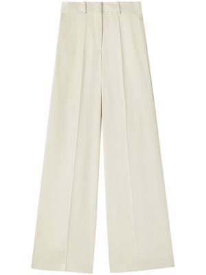 Jil Sander pantalon de tailleur à coupe ample - Blanc