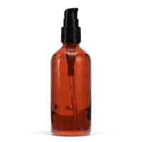Glazen fles - Bruin (incl. varierende doppen) 100 ml (Smalle hals - DIN18) / Olie / Crème Dispenser