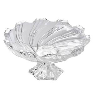 Clayre & Eef Fruitschaal Ø 38x21 cm Transparant Glas Serveerschaal