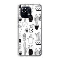 Cactusmotief: Xiaomi Mi 11 Transparant Hoesje