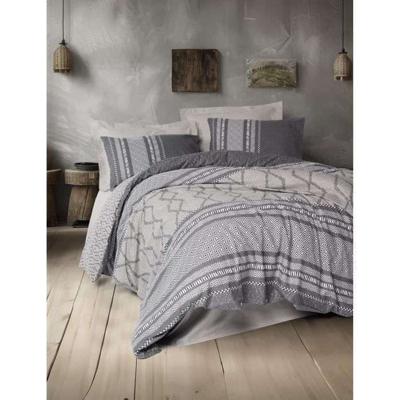 Beddengoedset - 1 dekbedovertrek 220 x 240 cm + 2 kussenslopen 60 x 60 cm - 100% katoen - Mink