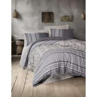Beddengoedset - 1 dekbedovertrek 220 x 240 cm + 2 kussenslopen 60 x 60 cm - 100% katoen - Mink