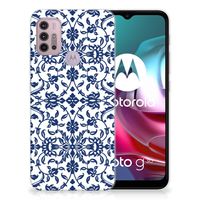 Motorola Moto G30 | G10 TPU Case Flower Blue - thumbnail