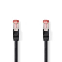 CAT6-kabel | RJ45 Male | RJ45 Male | S/FTP | 20.0 m | Rond | LSZH | Zwart | Label - thumbnail
