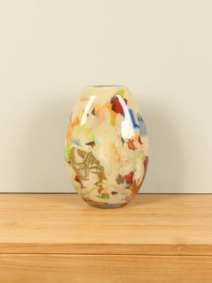 Glazen vaas ovaal Linea, 34 cm