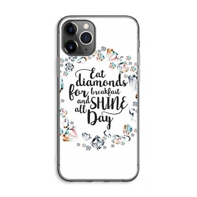 Diamonds: iPhone 11 Pro Max Transparant Hoesje