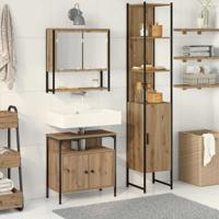3-delige Badkamer Meubelset in Artisan Eiken, Gemaakt van Engineered Hout