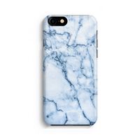 Blauw marmer: Volledig geprint iPhone SE 2020 Hoesje