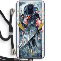 Golden Raven: Samsung Galaxy A6 (2018) Transparant Hoesje met koord