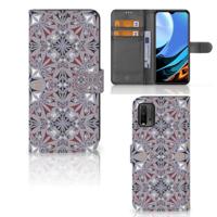 Xiaomi Redmi 9T | Poco M3 | Bookcase | Flower Tiles | Portemonnee hoesje