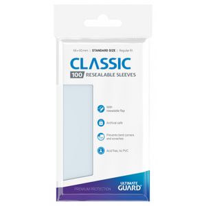 Ultimate Guard Classic Sleeves Resealable Standard Size Transparent (100)