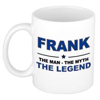 Frank The man, The myth the legend cadeau koffie mok / thee beker 300 ml