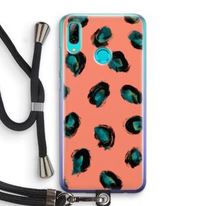 Pink Cheetah: Huawei P Smart (2019) Transparant Hoesje met koord
