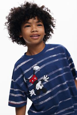 Gestreept T-shirt Mickey Mouse™ - BLUE - 13/14