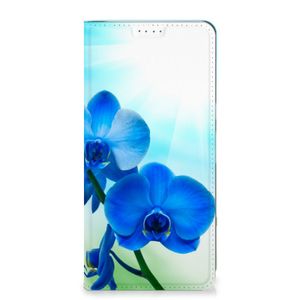 Google Pixel 8 Pro Smart Cover Orchidee Blauw - Cadeau voor je Moeder